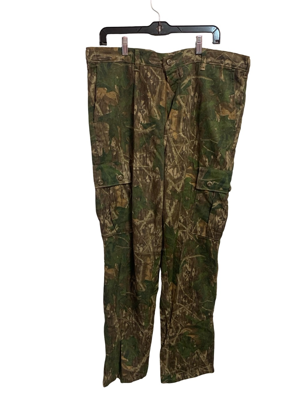 Vintage Mossy Oak Pants mens Large Treestand Camo camouflage Inseam 34